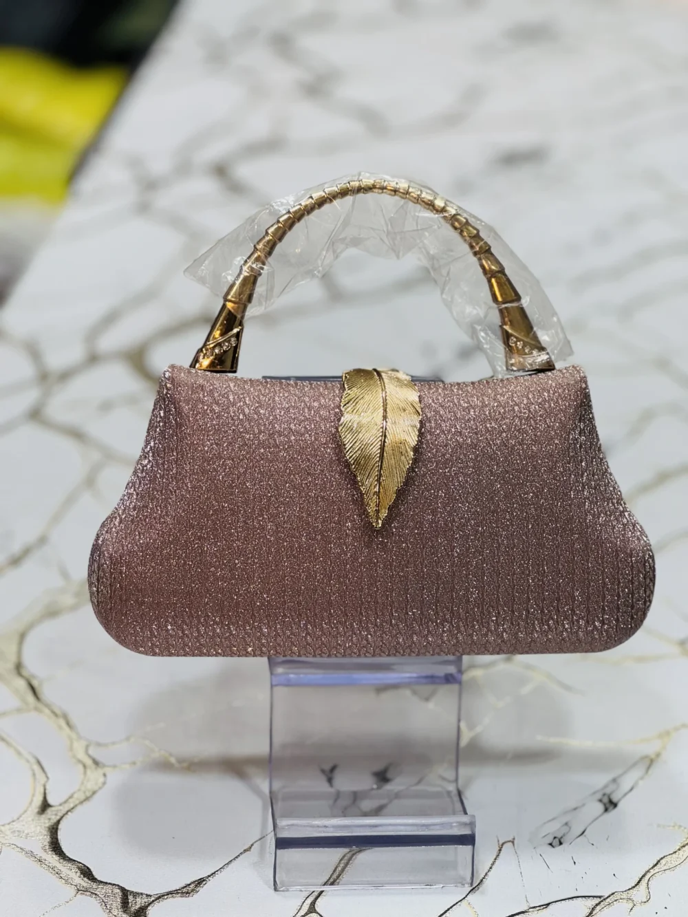 Leaf Peach Bridal Bag