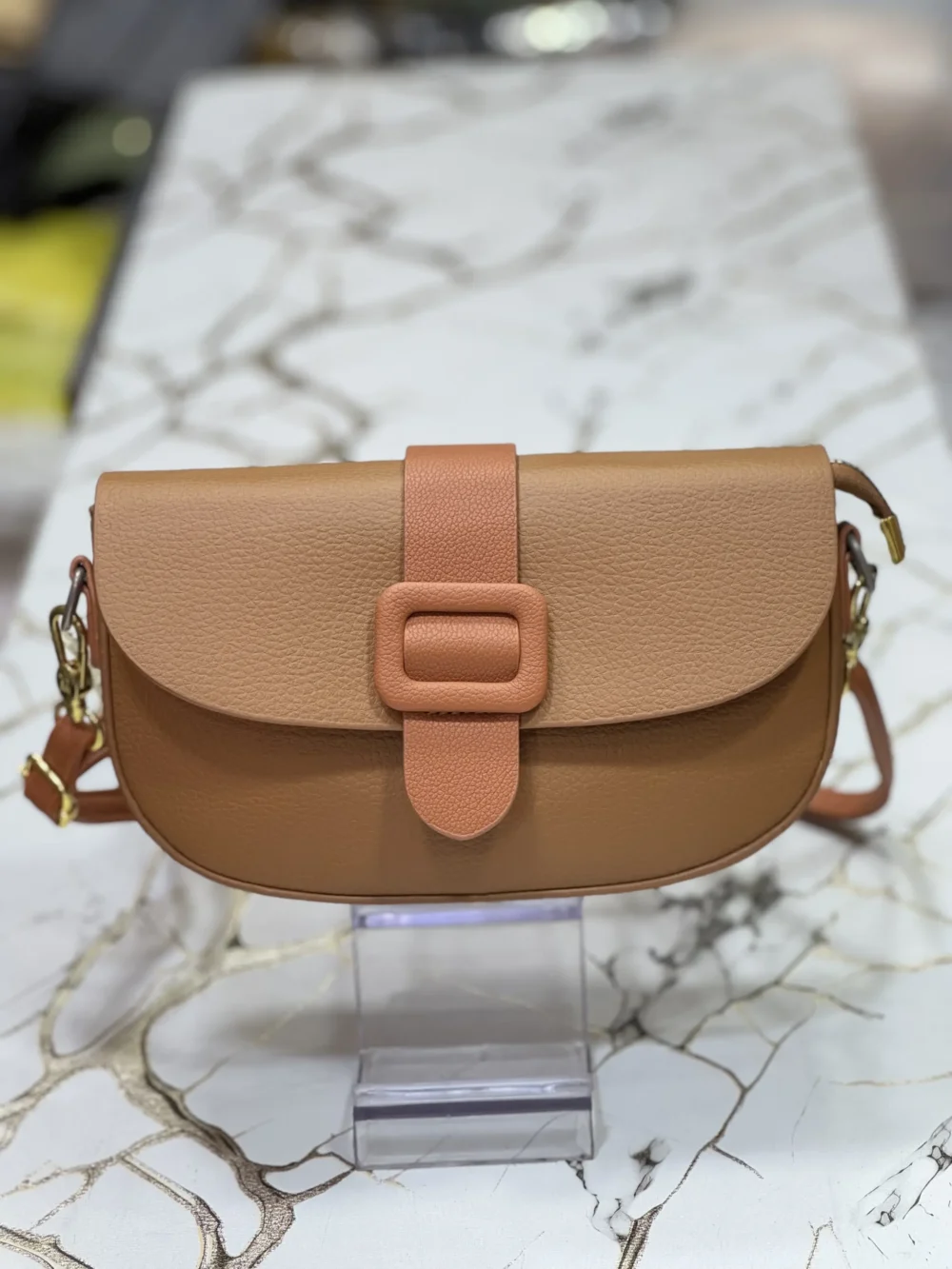 Brown Leather Hand Bag